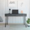 Mumbai Writing Desk, Four Legs, Two Drawers - Image 8
