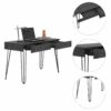 Mumbai Writing Desk, Four Legs, Two Drawers - Image 11