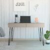 Mumbai Writing Desk, Four Legs, Two Drawers - Image 14