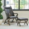Odessa Chair & Ottoman Set in Gray