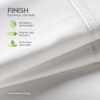 Premium Bamboo Sheet Set Twin XL, White - Image 5