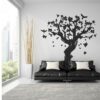 Tree Wall Decal Decor - Large Art Vinyl Sticker For Nursery Kids Room - White Black Decals Decoration Living Bedroom Mural Giant Stickers