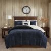 100% Polyester Solid Velour to Berber Comforter Set,WR10-2061 - Image 18